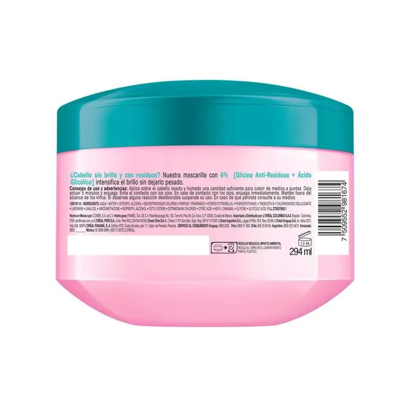 Tratamiento Elvive Glycolic Crystal 300 g
