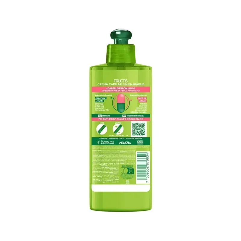 Crema Peinar Garnier Fructis Esponjado 300 ml