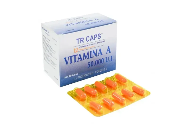 Vitamina A 50.000 UI - Caja X 50 Cápsulas