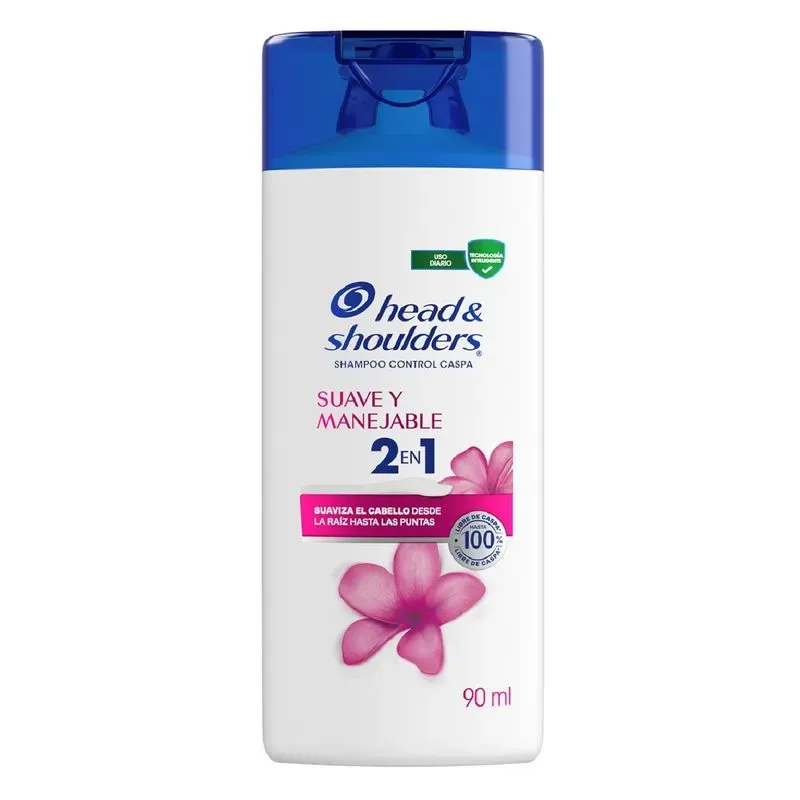 Shampoo Head Shoulders 2 en 1 Suave 90 ml