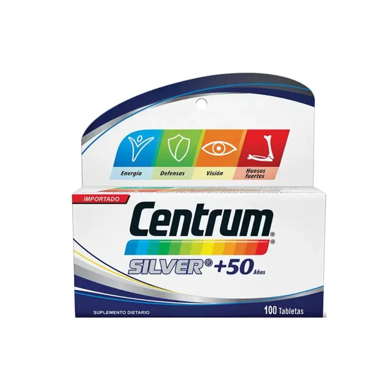 Centrum Silver Tabletas 100 Suplemento Adulto