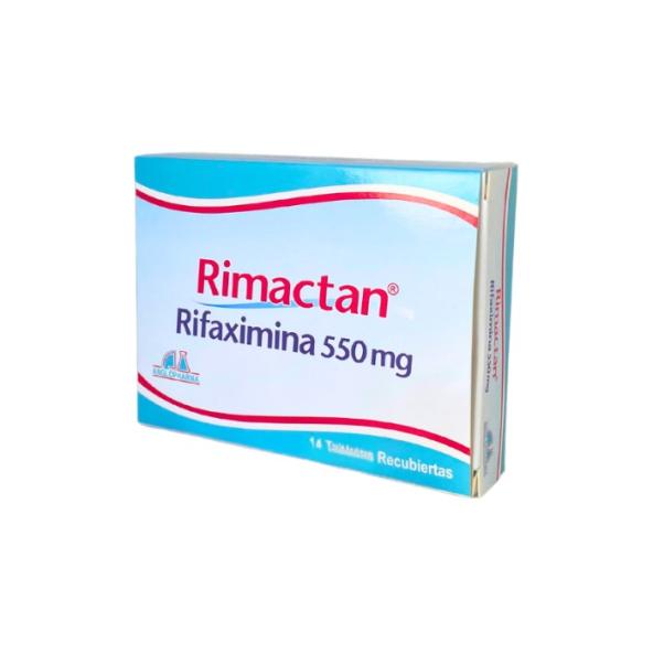 Rimactan 550 mg Caja x 28 Tabletas Recubiertas