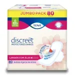 Protector Tena Discreet Largo Alas 80 Unidades