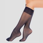 Media Slack Sheer Super Velada Negro Ritchi