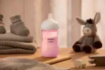 Biberón Avent Natural Respuesta Rosa 9Oz