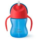 Vaso Avent pitillo niño 7 oz color azul