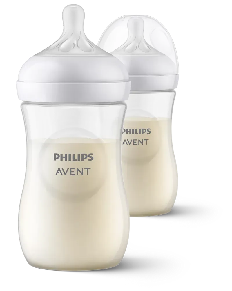 Biberón Avent Natural transparente 9 oz