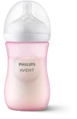 Biberón Avent Natural Respuesta Rosa 9Oz