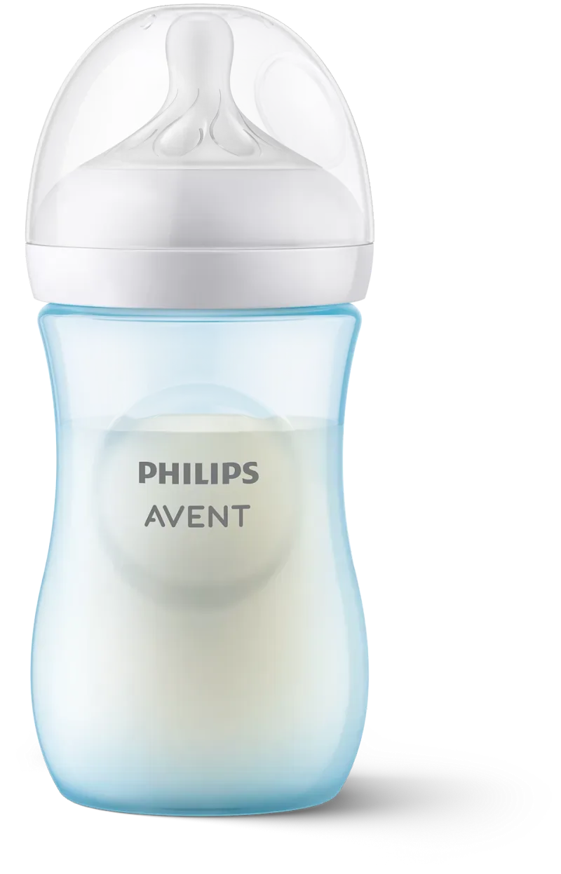 Biberón Avent Natural Respuesta Azul 9Oz