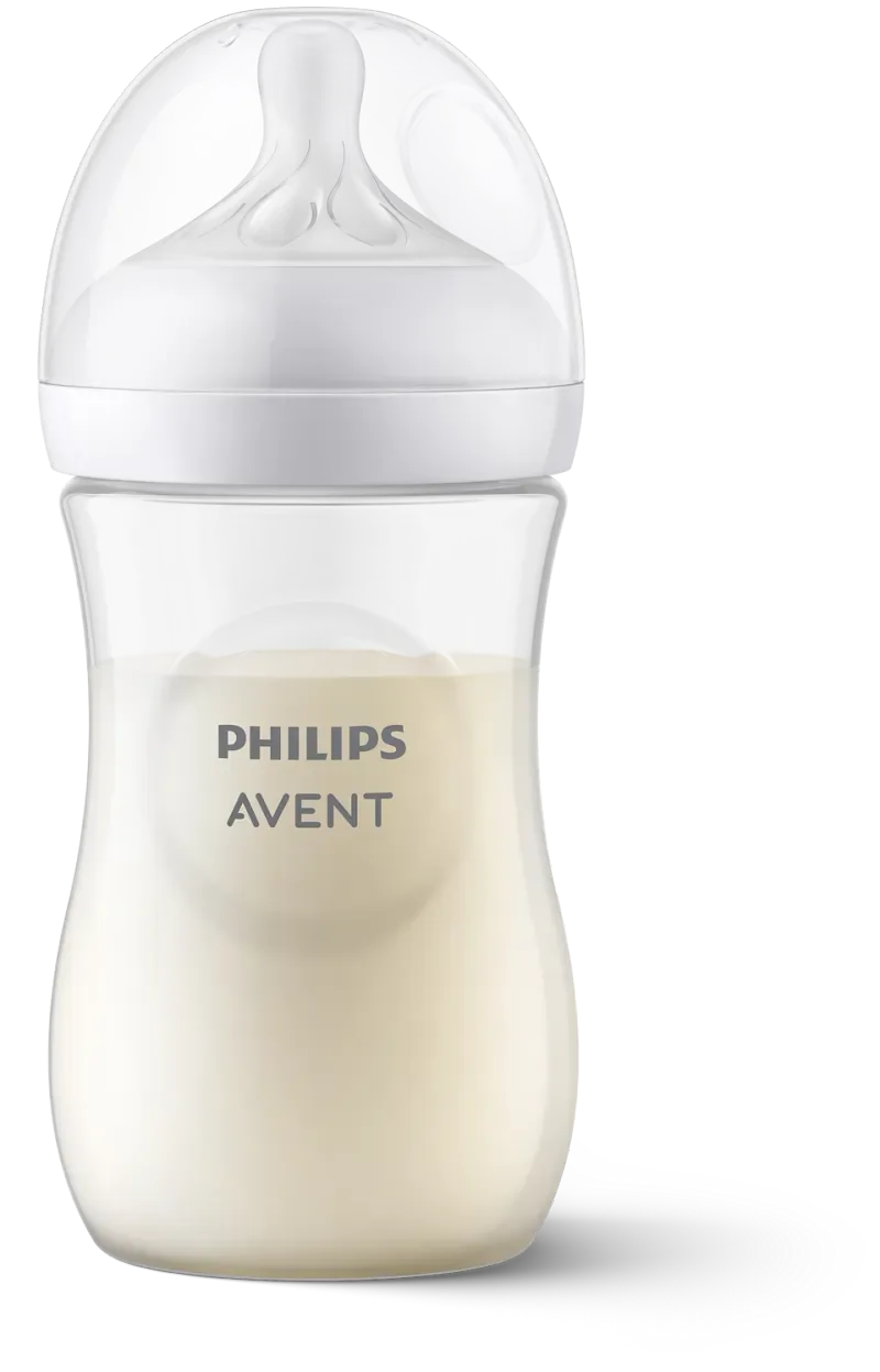 Biberón Avent Natural transparente 9 oz