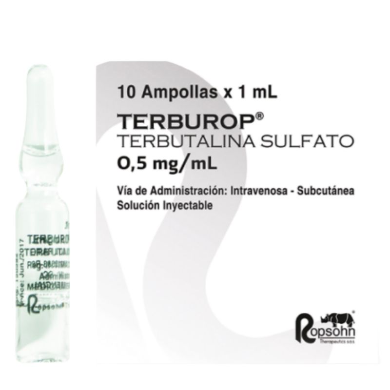 Broncodilatador Terburop 0.5 Mg / Ml Inyectable