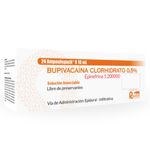 Anestésico Local Bupivacaína 0.5% Epinefrina