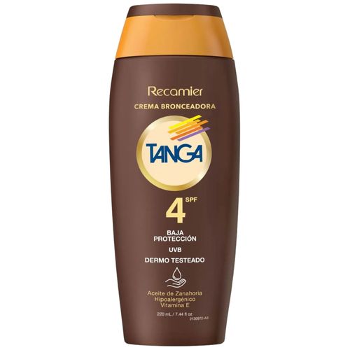 Crema Bronceadora Tanga SPF 4 Frasco x 130 ml