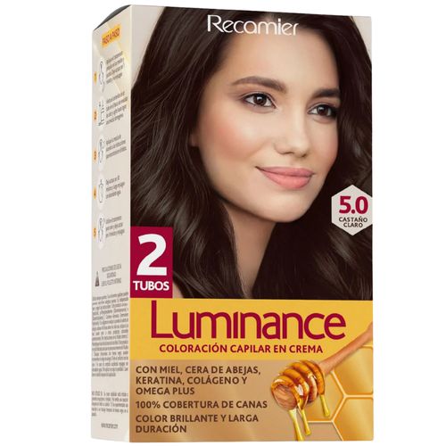 Tinte para Cabello Luminance Tono 5.0 Castaño Claro Estuche Doble Tubo