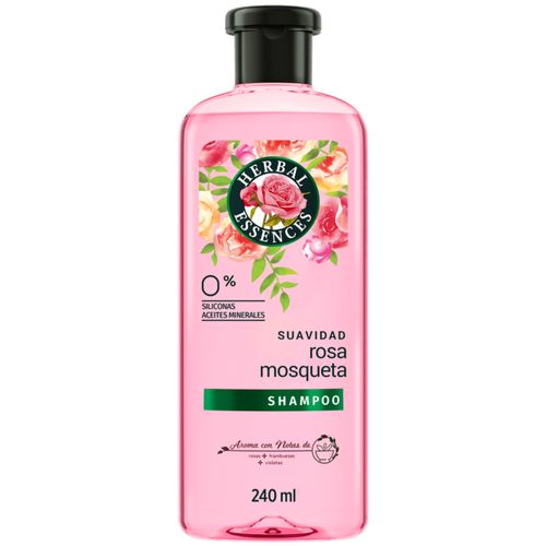 Shampoo Herbal Essences Classics Suavidad Rosa Mosqueta Frasco x 240 ml