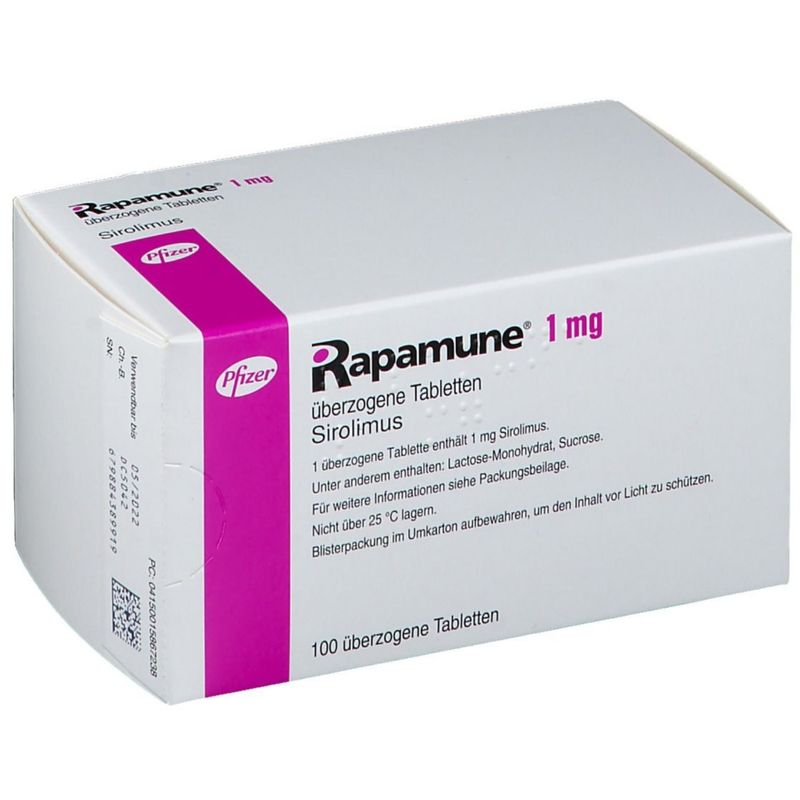 Inmunosupresor Rapamune 1 Mg x 100 Tabletas