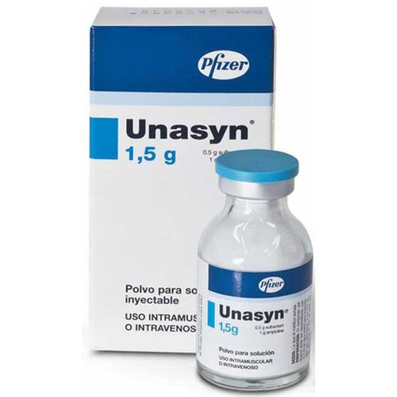 Antibiótico Inyectable Unasyn 1.5 G Ampollas