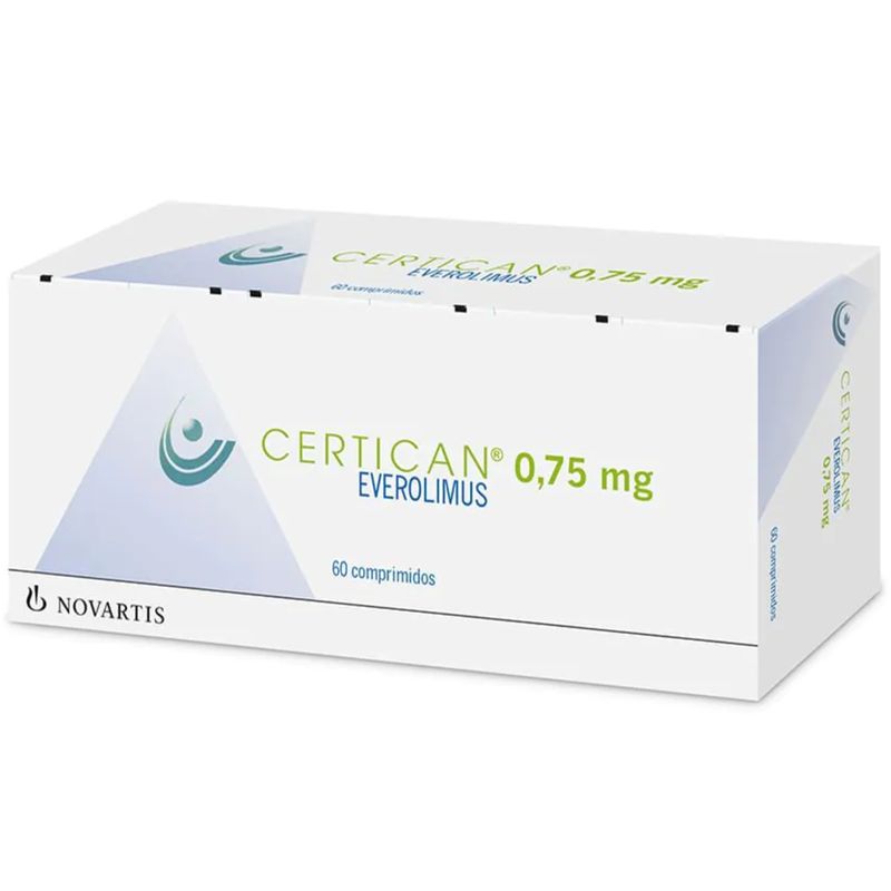 Inmunosupresor Certican 0.75 Mg x 60 Tabletas