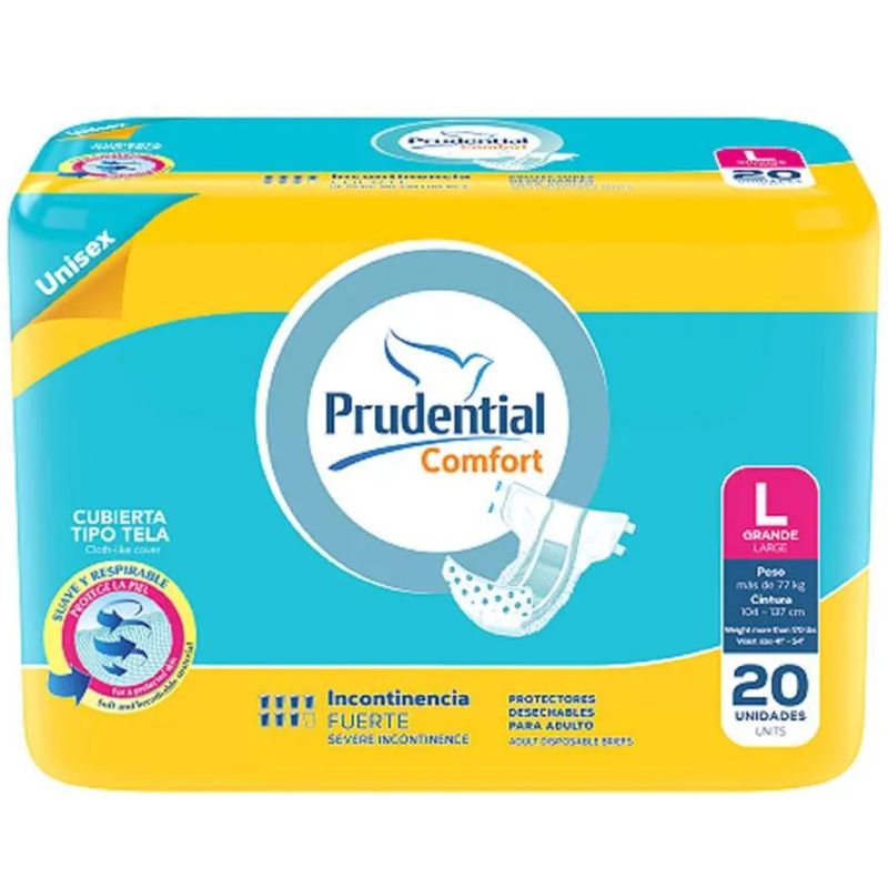 Pañales Prudential Confort Grande Paquete X 20