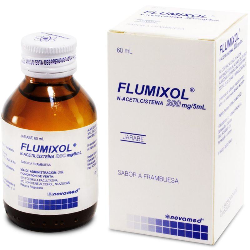Flumixol Mucolítico 200 Mg / 4% x 60 Ml Jarabe