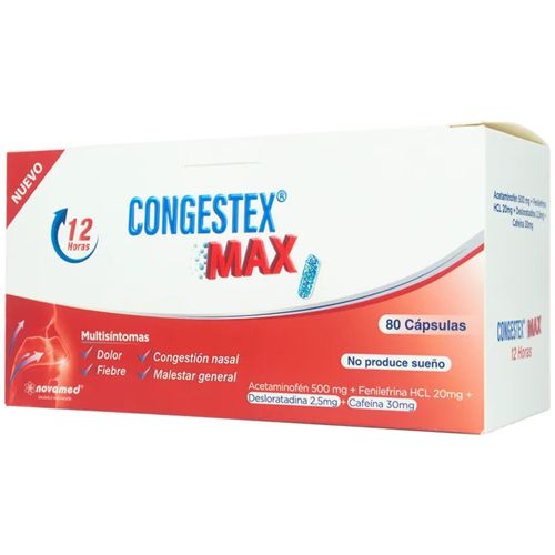 Antigripal Congestex Max Caja x 80 Cápsulas