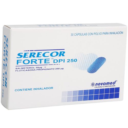 Serecor Forte 50/250 mcg Tratamiento Asma Caja x 30 Cápsulas