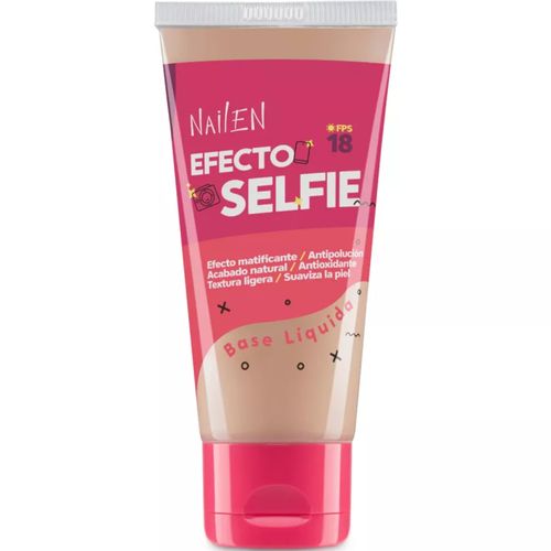 Base de Maquillaje Líquida Nailen Efecto Selfie Tono 4 Frasco x 30 g