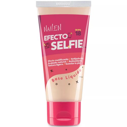 Base de Maquillaje Líquida Nailen Efecto Selfie Tono 1 Frasco x 30 g