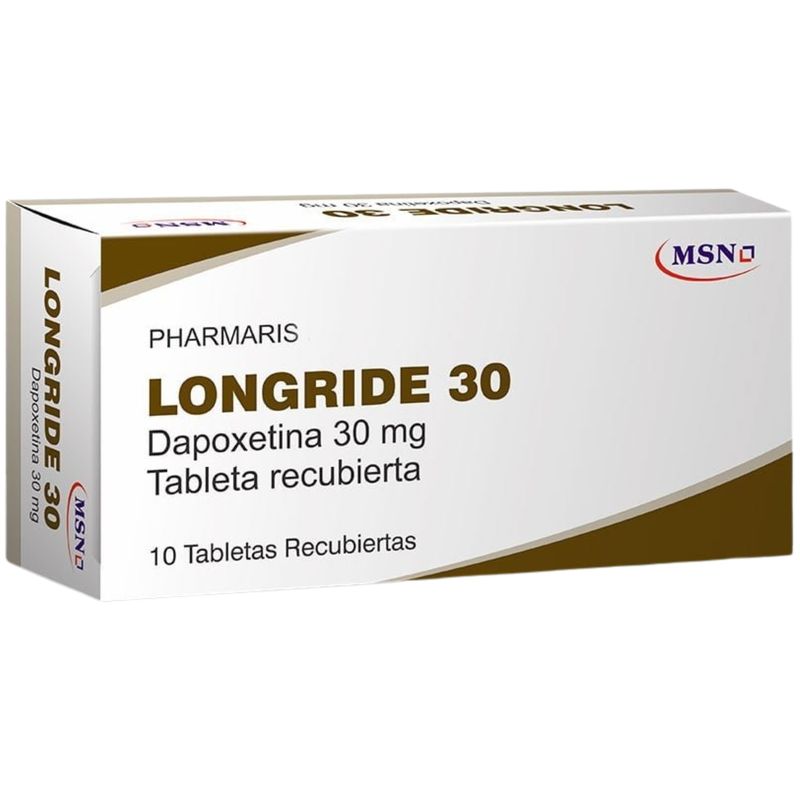 Antidepresivo Longride 30 Mg x 10 Tabletas