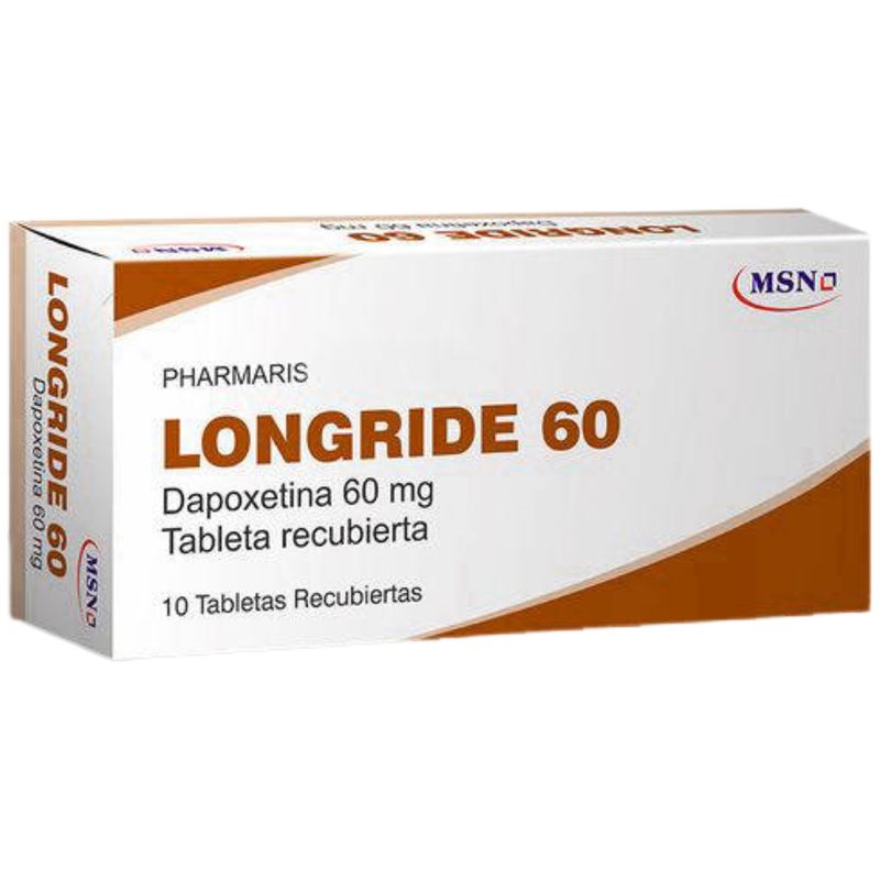 Antidepresivo Longride 60 Mg x 10 Tabletas