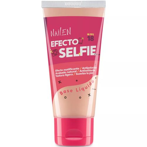 Base de Maquillaje Líquida Nailen Efecto Selfie Tono 5 Frasco x 30 g