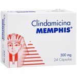Clindamicina 300 Mg Antibiótico Memphis x 24