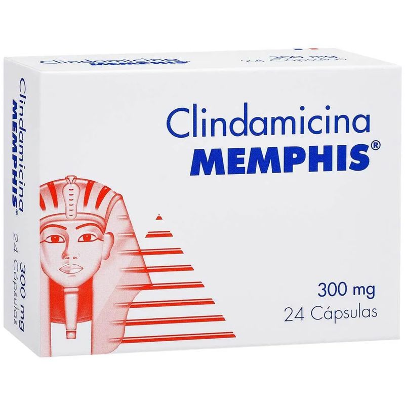 Clindamicina 300 Mg Antibiótico Memphis x 24