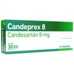 Candeprex Candesartán 8 Mg Caja x 30 Tabletas
