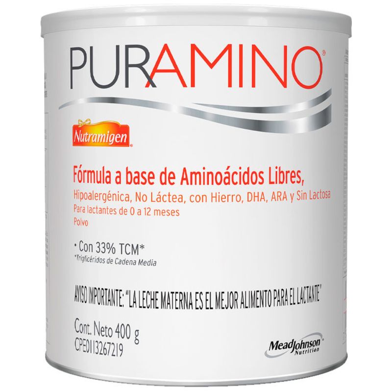 Puramino Fórmula Aminoácidos Hipoalergénica