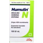 Humulin NPH Insulina Acción Intermedia 10 Ml