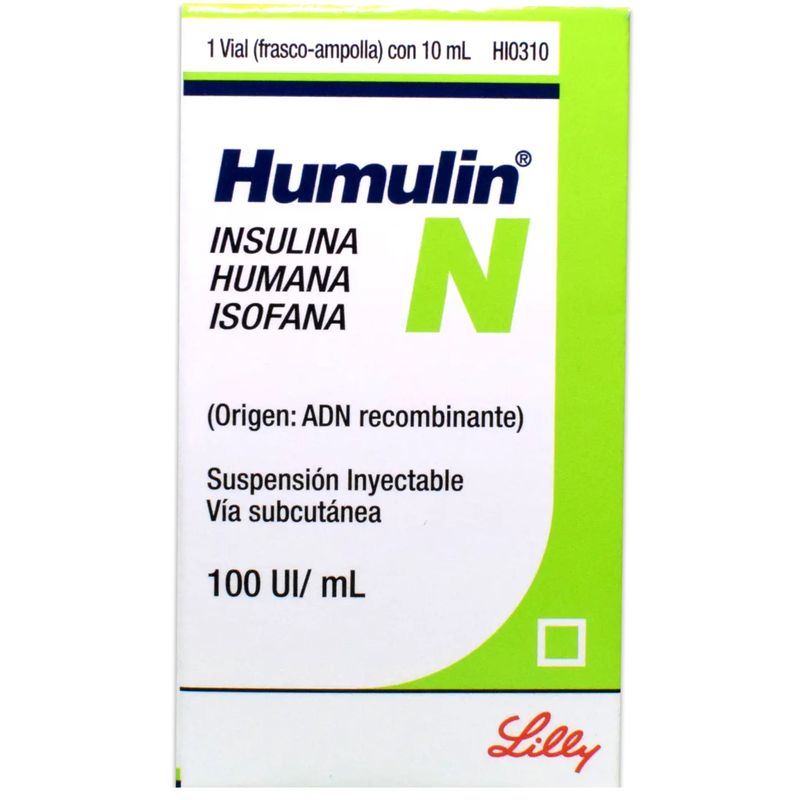 Humulin NPH Insulina Acción Intermedia 10 Ml
