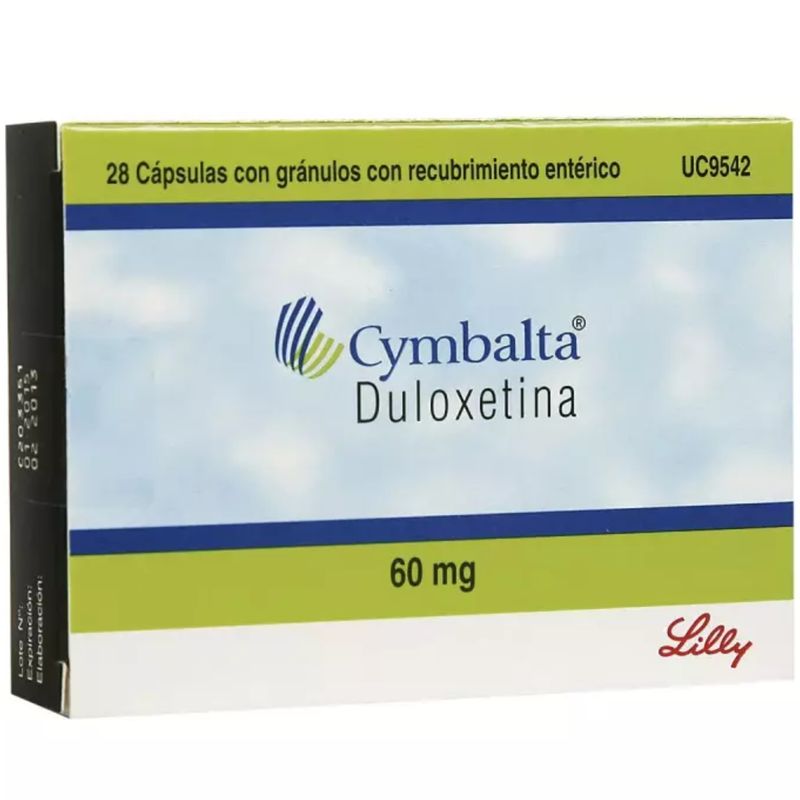 Antidepresivo Cymbalta 60 Mg Caja x 28 Cápsulas