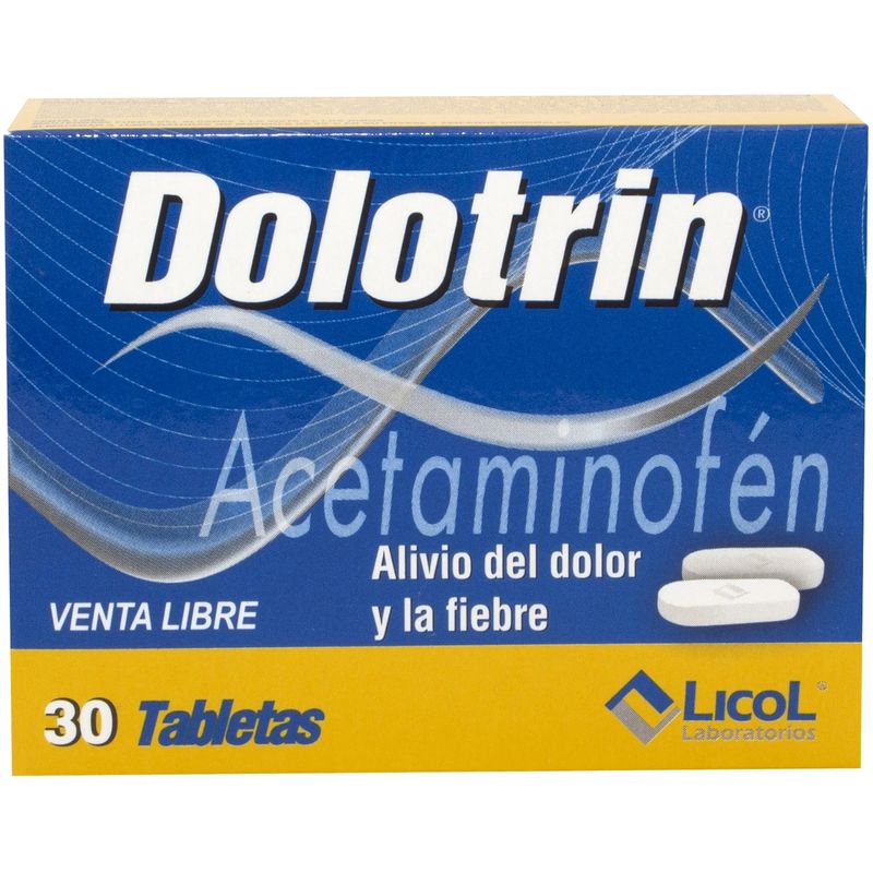 Dolotrin 325 Mg Analgésico Alivio del Dolor x