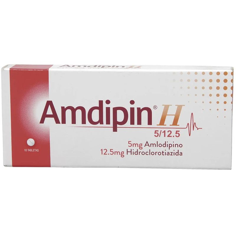 Amdipin H 5mg/12.5mg Antihipertensivo Diurético