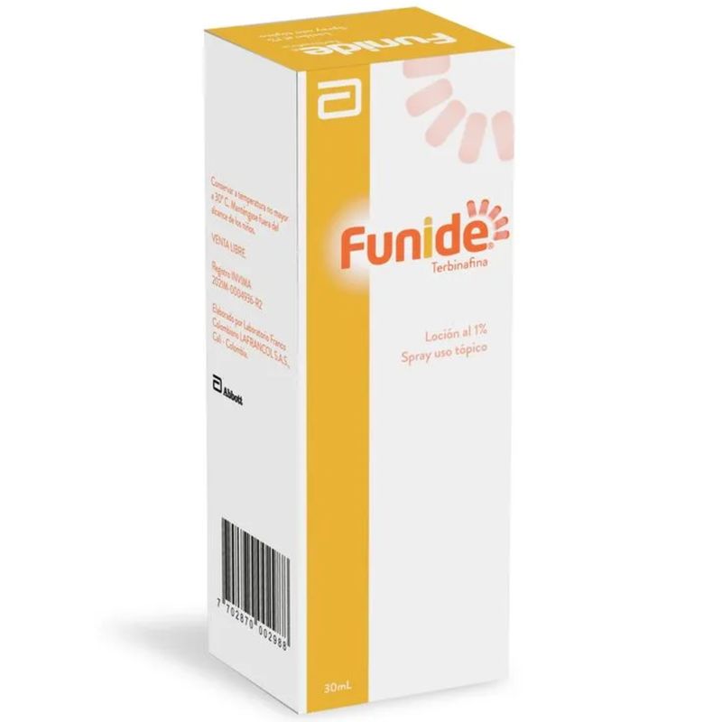 Funide Spray 1% Antimicótico Terbinafina x 30