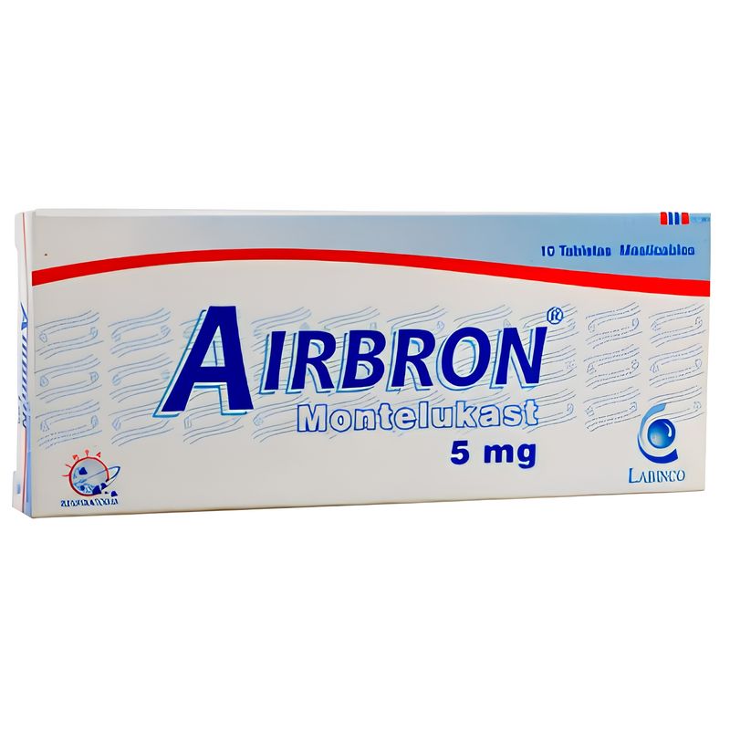 Airbron 5 Mg Montelukast Alergias Respiratorias