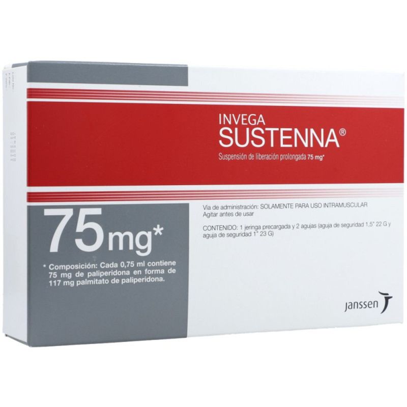 Invega Sustenna 75 Mg Antipsicótico Mensual
