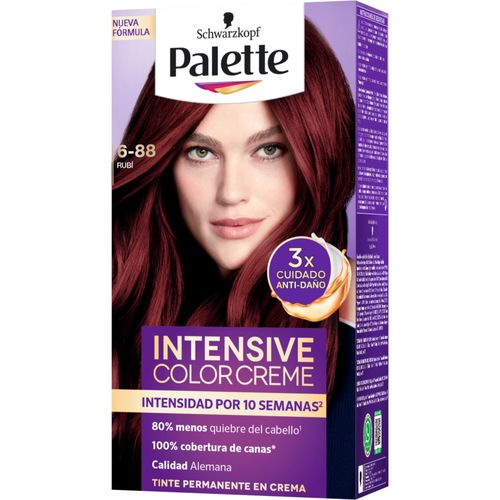 Tinte para Cabello Palette Intensive Color Cream Tono 6-88 Rubí Duo Pack
