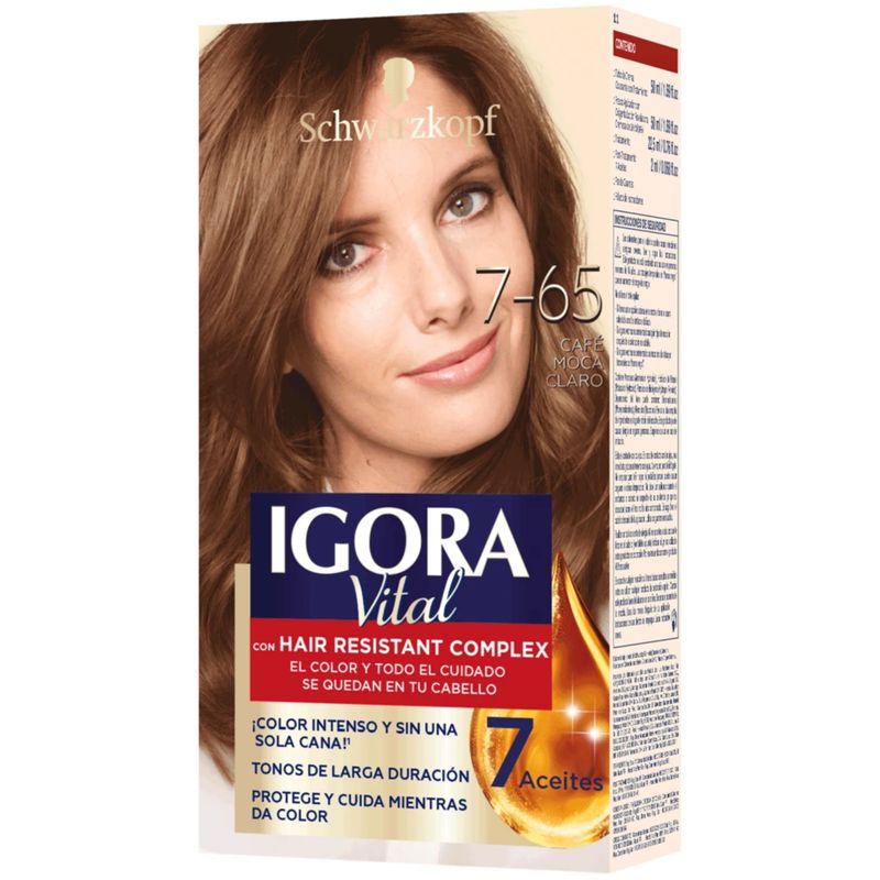 Tinte Cabello Igora Vital Tono 7-65 Café Moca