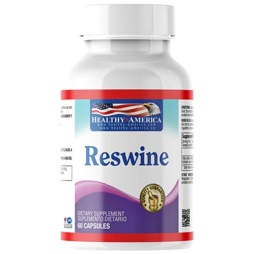 Suplemento Antioxidante Reswine 260 mg Frasco x 60 Cápsulas