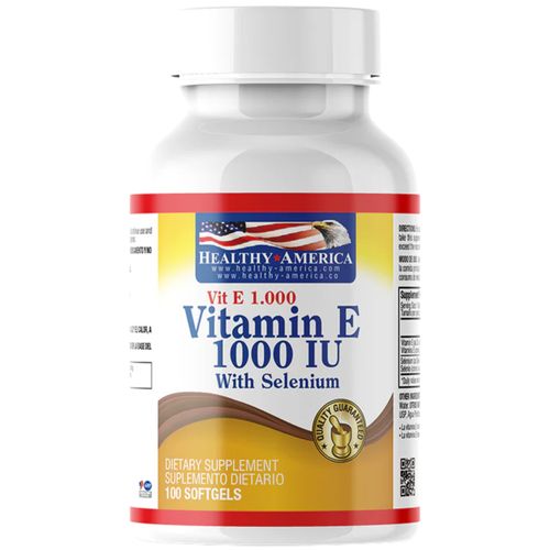 Vitamina E 1000 UI con Selenio Frasco x 100 Softgels