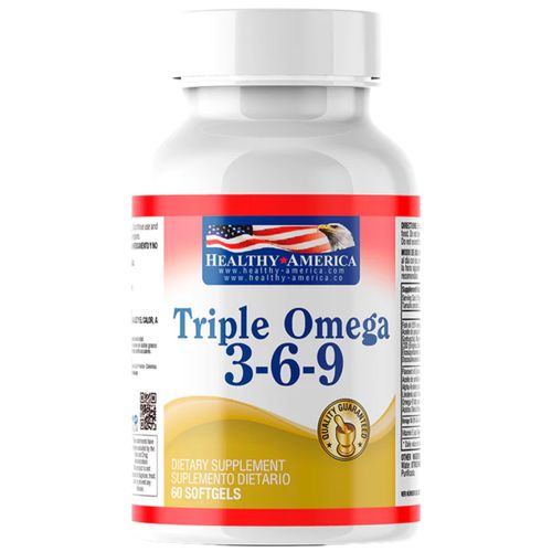 Suplemento Triple Omega 3-6-9 1200 mg Frasco x 60 Softgels