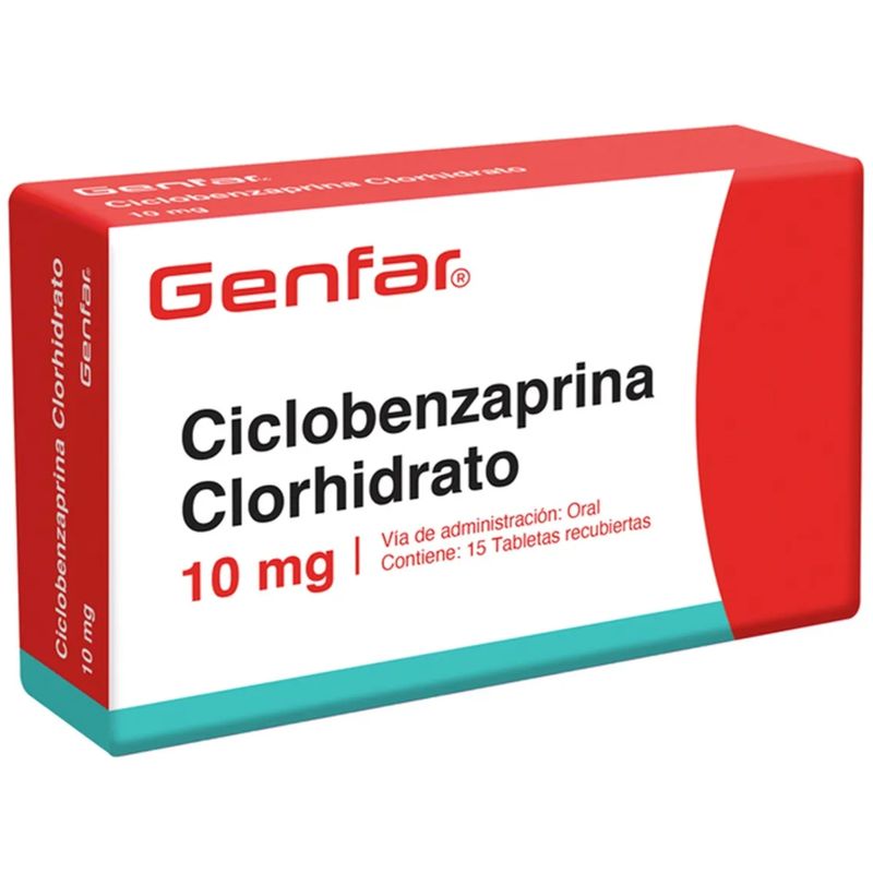 Relajante Muscular Ciclobenzaprina Clorhidrato