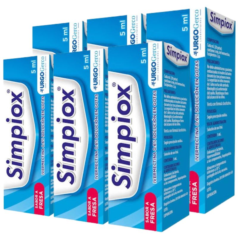 Antiparasitario Simpiox Prepack x 6 Unidades